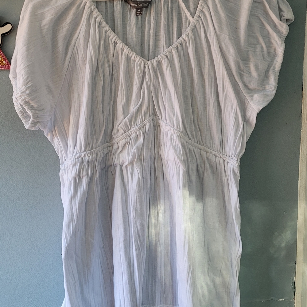 White summer blouse